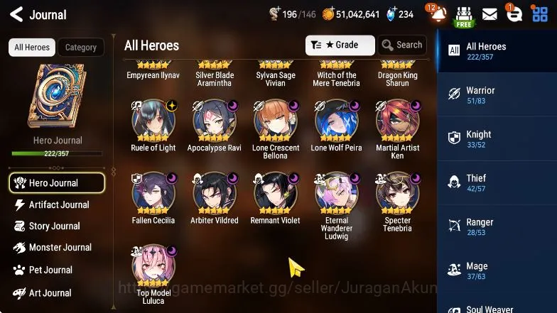 Epic Seven Accounts Mid-Tier Asia Unverif|EndGame|17ML 5