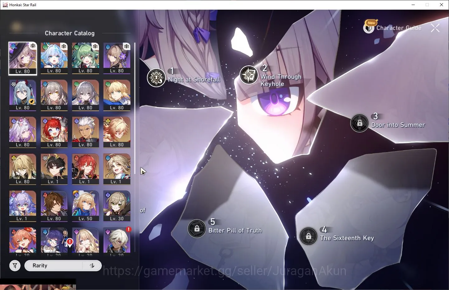 Honkai Star Rail Accounts Mid Game ASIA [TL70]|4,4kSJ|10 Limited(Cerydra,Castorice,Mydei,Saber)+Sign [The Herta 4