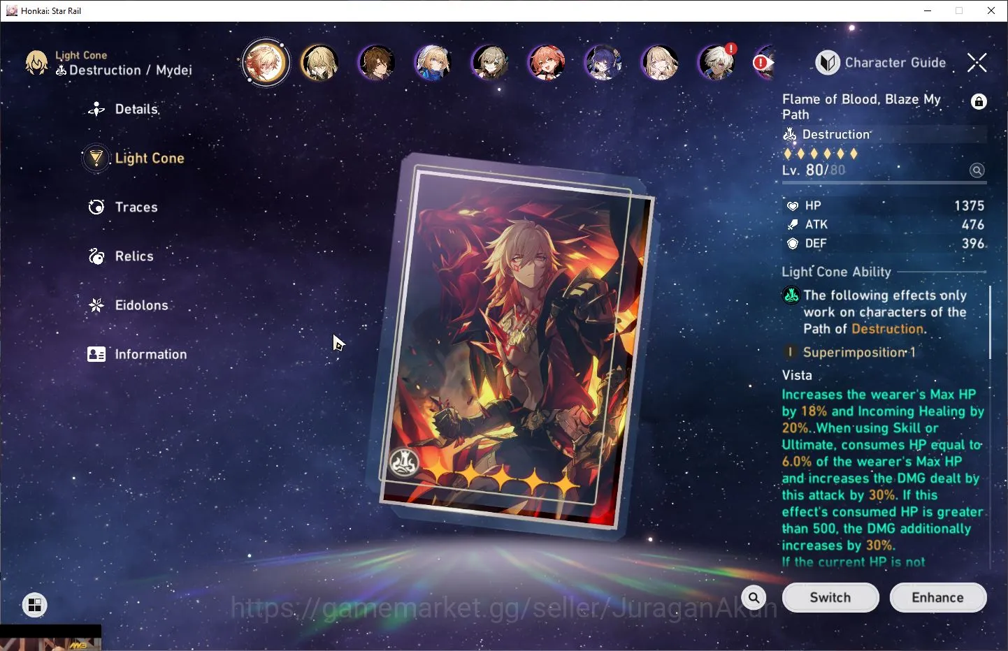 Honkai Star Rail Accounts Mid Game ASIA [TL70]|4,4kSJ|10 Limited(Cerydra,Castorice,Mydei,Saber)+Sign [The Herta 7