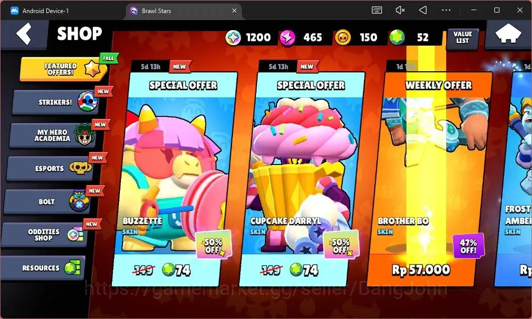 Brawl Stars Accounts Global | 517 Thropy|12 Brawler|1 Max Hypercharge(S image 4