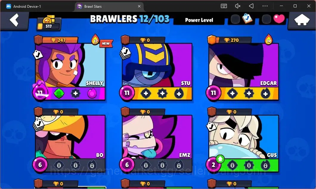 Brawl Stars Accounts Global | 517 Thropy|12 Brawler|1 Max Hypercharge(S image 5