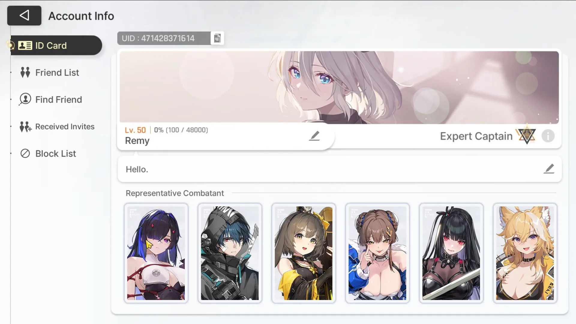 Chaos Zero Nightmare Accounts GLOBAL Lv50|6SSR (Chizuru M3,Yuki,Rin M1,Magna M1)11 SR(Rei M6,Tressa M6)|402K Crystal,2