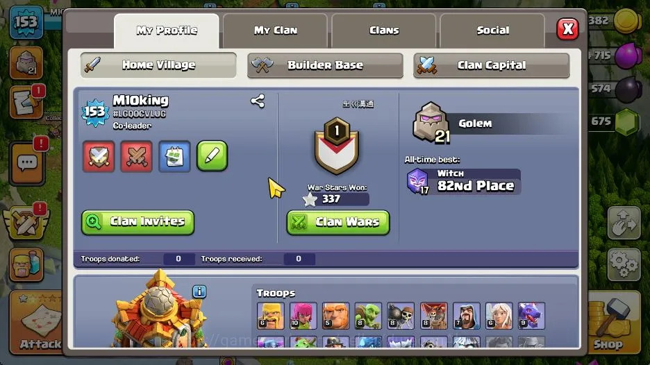 Clash of Clans Accounts Mid-Tier TH 16 - BH 10|LV 153|HH 9|BK 54,AQ 62,GW 38,MP 44,RC 17|CN ON|ProtectOFF|TAKE MAIL(COC1831) 3