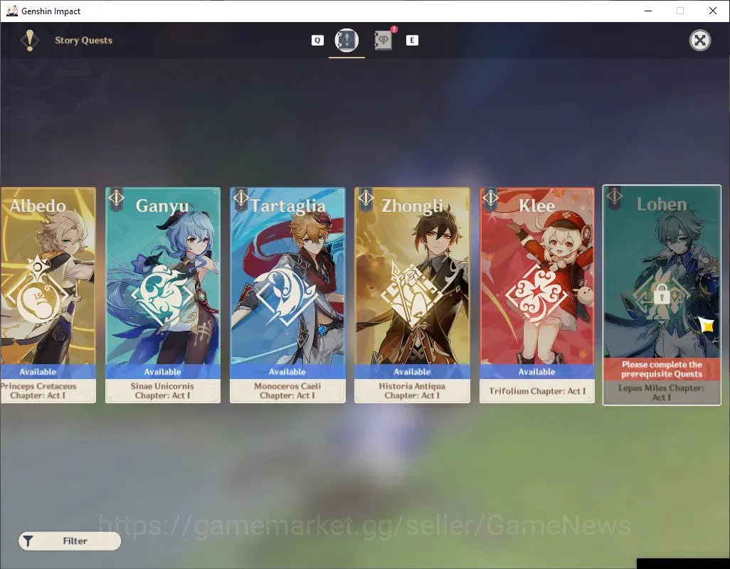 Genshin Impact Accounts ASIA|AR 54|3 Limited + 3 (*5 Standard)|Mavuika,Nic image 17