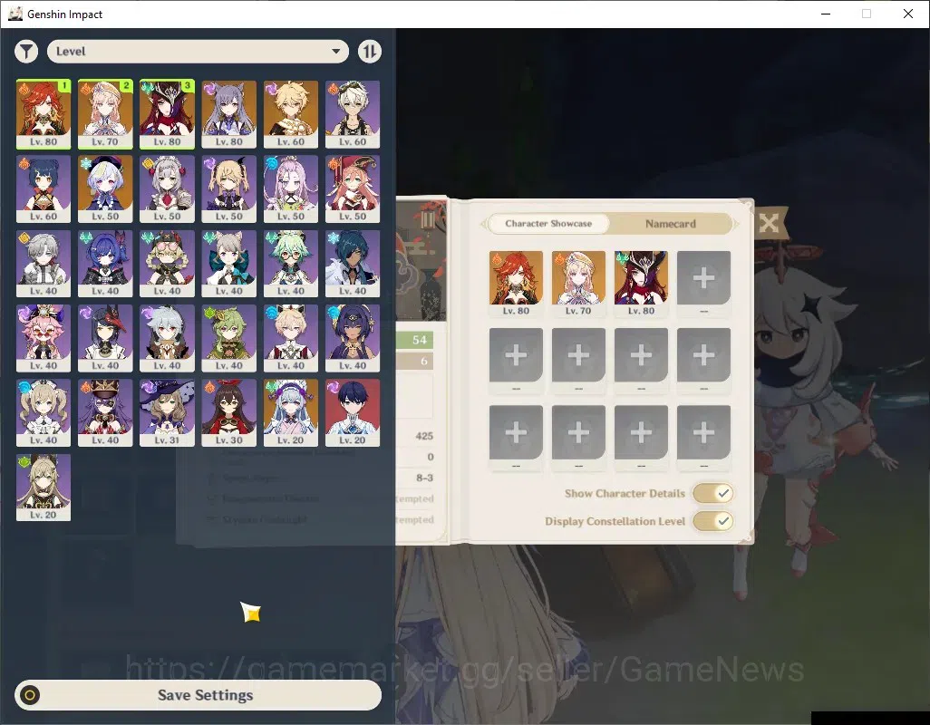 Genshin Impact Accounts ASIA|AR 54|3 Limited + 3 (*5 Standard)|Mavuika,Nic image 2