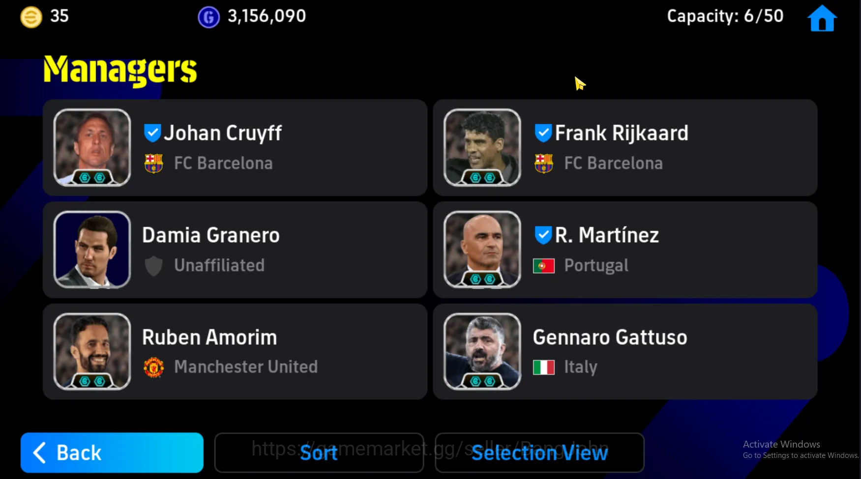 eFootball Accounts Others Power 3170 | Cruyff Epic | Kvaratskhelia bigtime | diouf epic | EFB163B 5