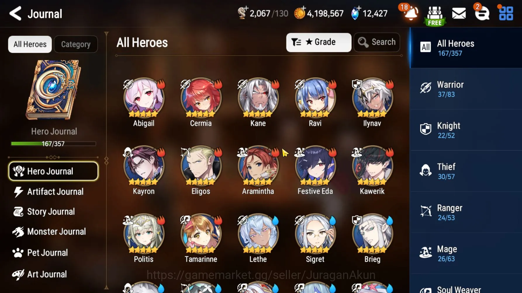 Epic Seven Accounts Starter Asia 3