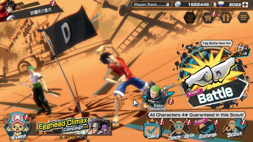 One Piece Bounty Rush Accounts Global | 3 META EX | Kozuki Oden,Roronoa Zoro,Kuza image 1