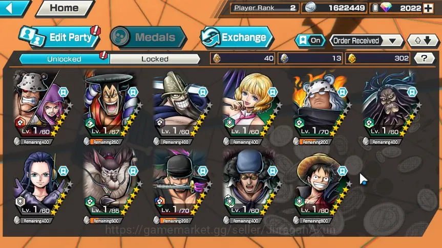 One Piece Bounty Rush Accounts Global | 3 META EX | Kozuki Oden,Roronoa Zoro,Kuza image 5