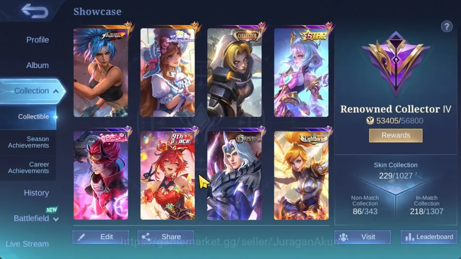 Mobile Legends: Bang Bang Accounts Hero 130 Skin 229|Sanrio Floryn,Star Angela,Blazin image 4
