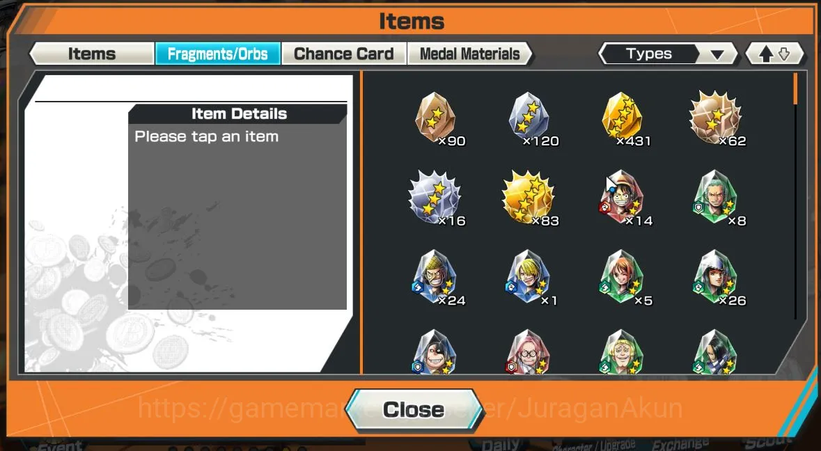 One Piece Bounty Rush Accounts Mid-Tier Global|4 META EX[CharlotteLinlin,OlintheOiran,Zephyr,Kaido,Etc]Rank 9|Log 5