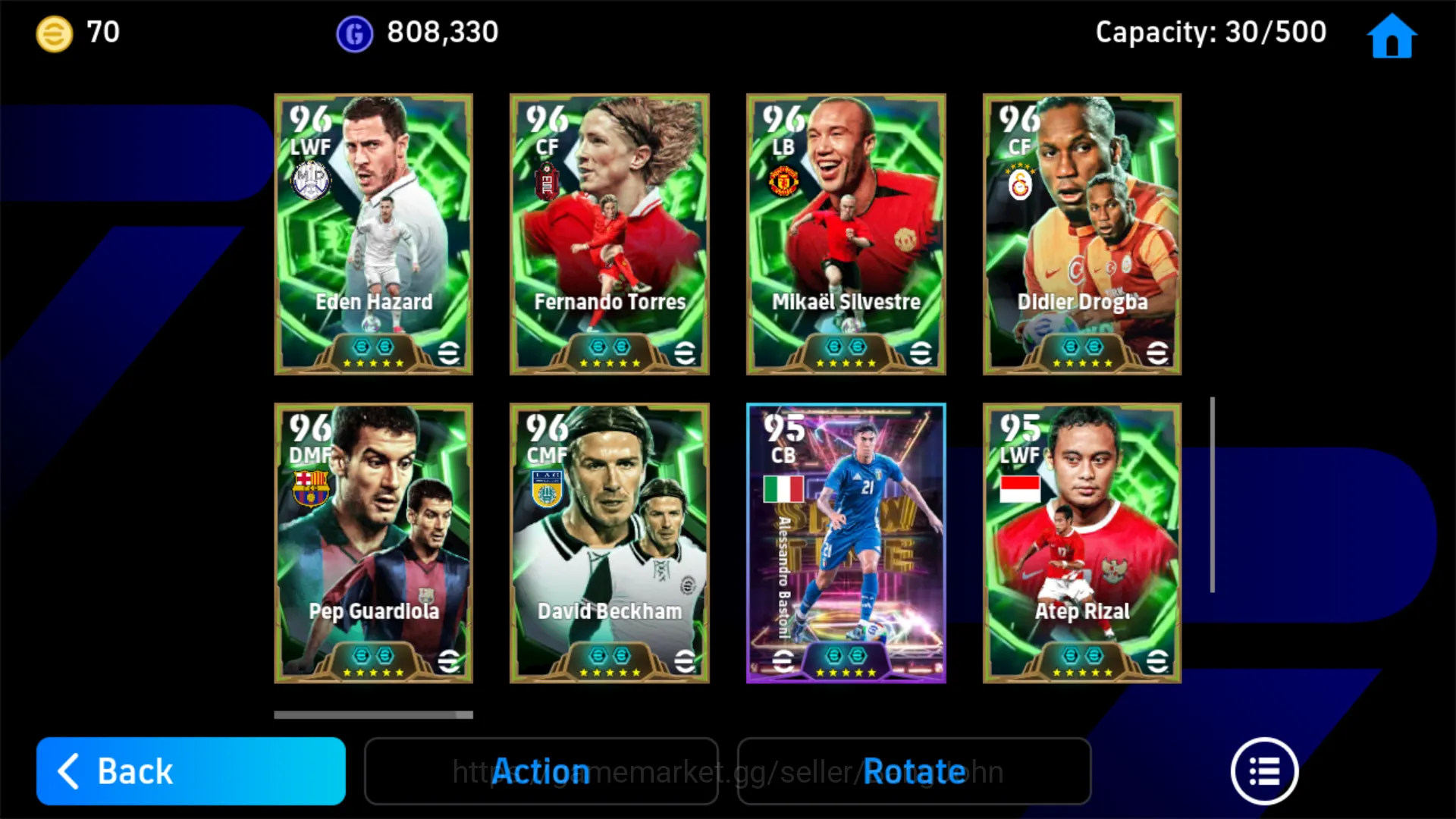 eFootball Accounts Others EFB313B	 Power 3199 | David Villa Epic DB | Johan Cruyff Epic DB | Rio Ferdiand  Epic  | Christian 5