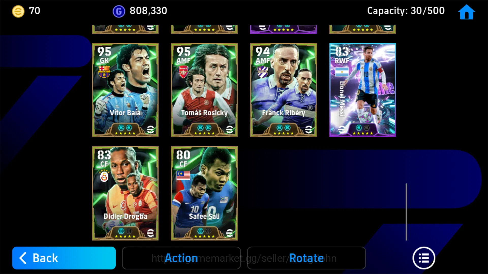eFootball Accounts Others EFB313B	 Power 3199 | David Villa Epic DB | Johan Cruyff Epic DB | Rio Ferdiand  Epic  | Christian 6