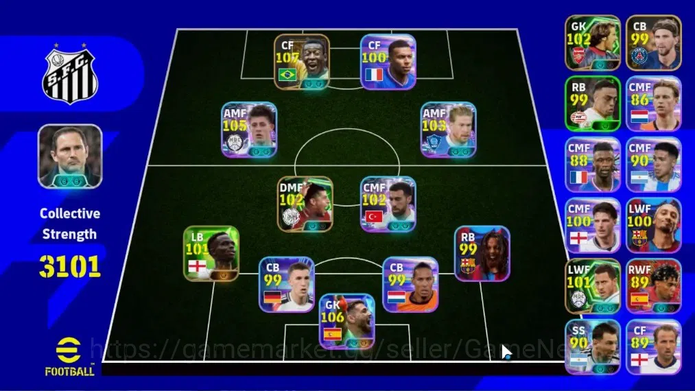 eFootball Accounts Legends & Iconic Players Android|Epic Pele,Frank Rijkaard,David Seaman,E.Hazard,Shevchenko|8 ShowTime 1