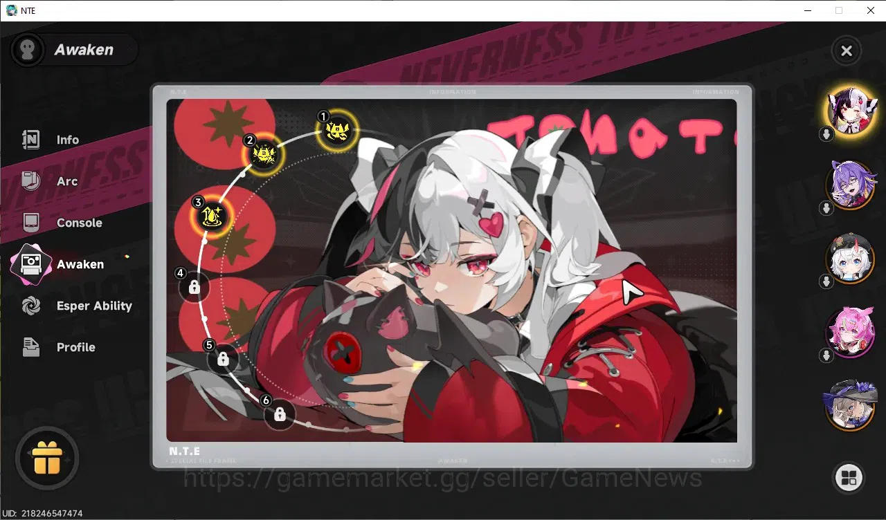 Neverness to Everness Accounts GLOBAL SEA|HL44|TL31|8 SSR LacrimosaA3,Hotori,Fadi image 11