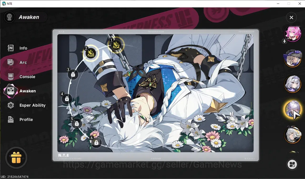 Neverness to Everness Accounts GLOBAL SEA|HL44|TL31|8 SSR LacrimosaA3,Hotori,Fadi image 15