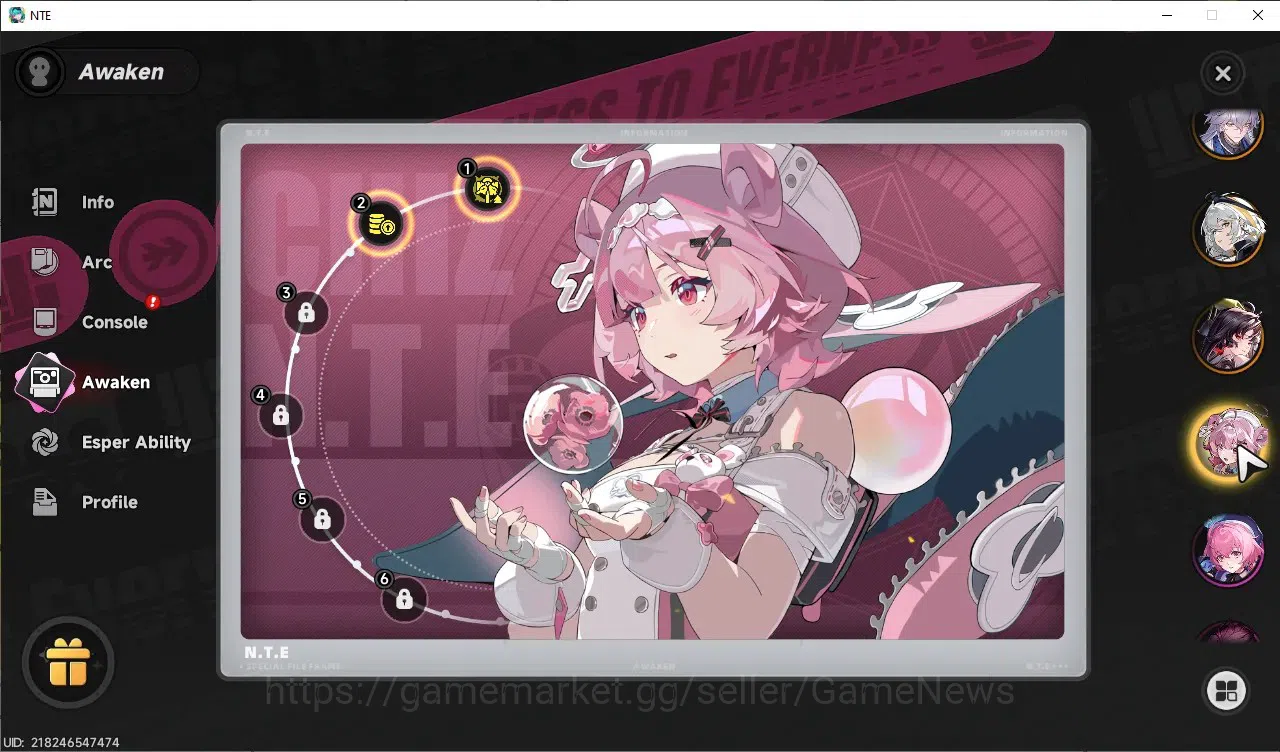 Neverness to Everness Accounts GLOBAL SEA|HL44|TL31|8 SSR LacrimosaA3,Hotori,Fadi image 16