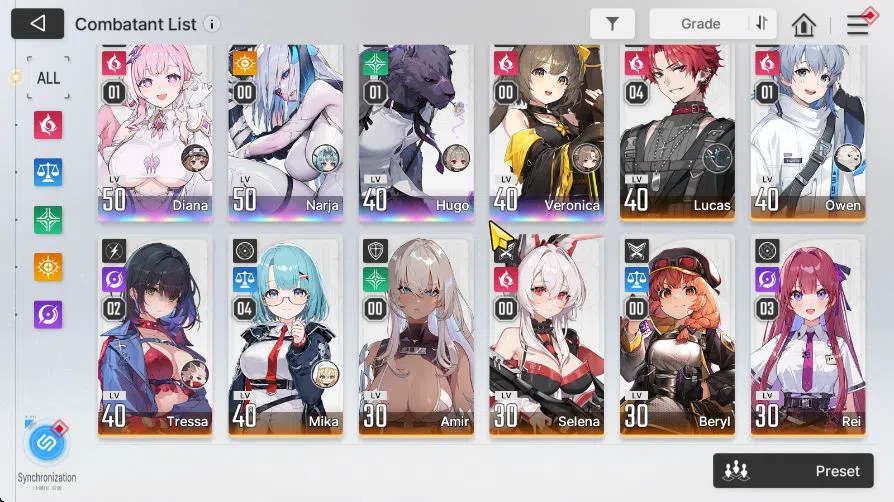 Chaos Zero Nightmare Accounts GLOBAL Lv42|4 SSR[DianaM1,Narja,HugoM1,Veronica]+9 image 13