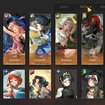 Reverse: 1999 Accounts Endgame Global|Lv 64|Team Bloodtithe|20SSR 4 Limit|Rhiannon P5,Nautika P5+Psy,Anjo Nala,Liang