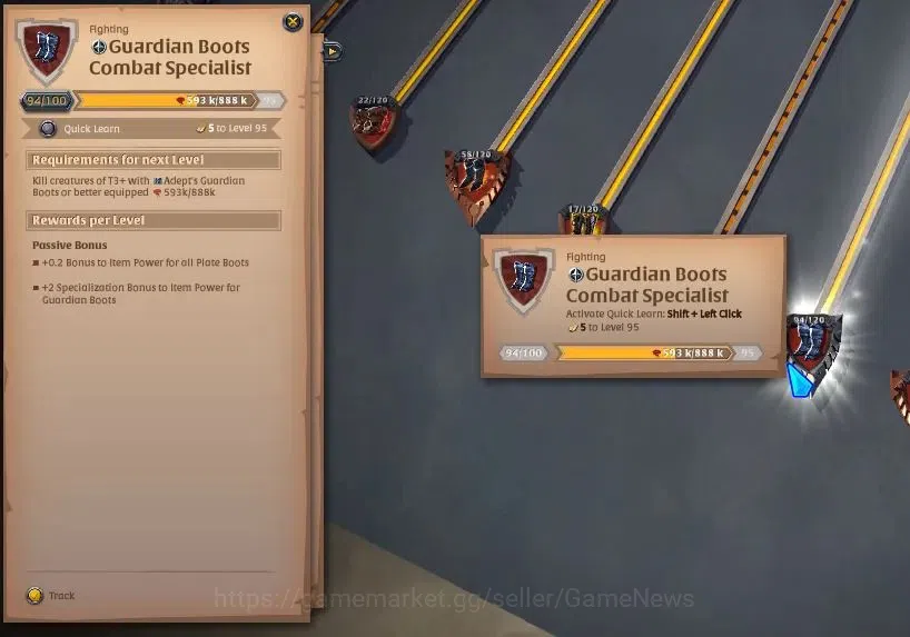 Albion Online Accounts ASIA | 88,3M Total Fame - 9,69M Silver | T8 Fiber  image 8