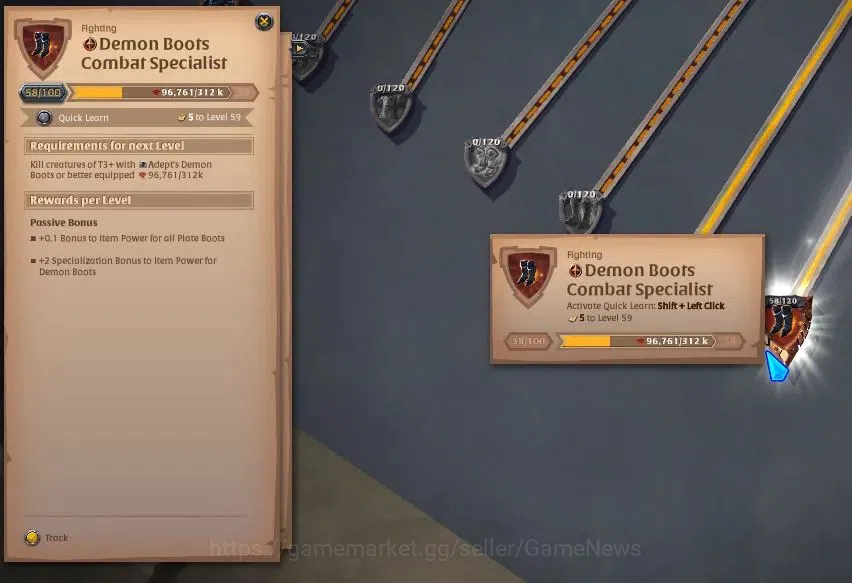 Albion Online Accounts ASIA | 88,3M Total Fame - 9,69M Silver | T8 Fiber  image 9