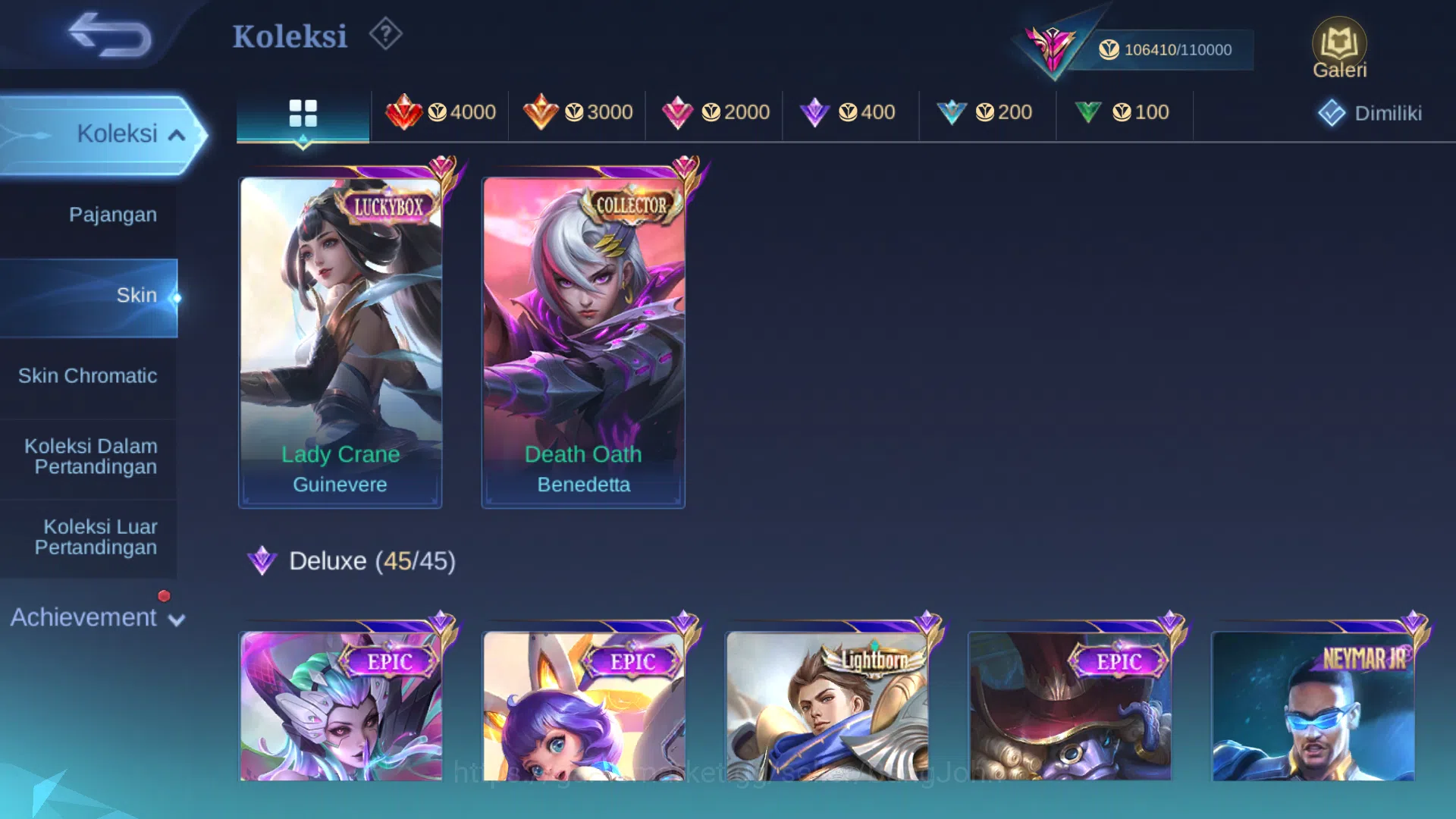 Mobile Legends: Bang Bang Accounts hero 131 | skin 375 | cc benedetta, legend freya,  image 10