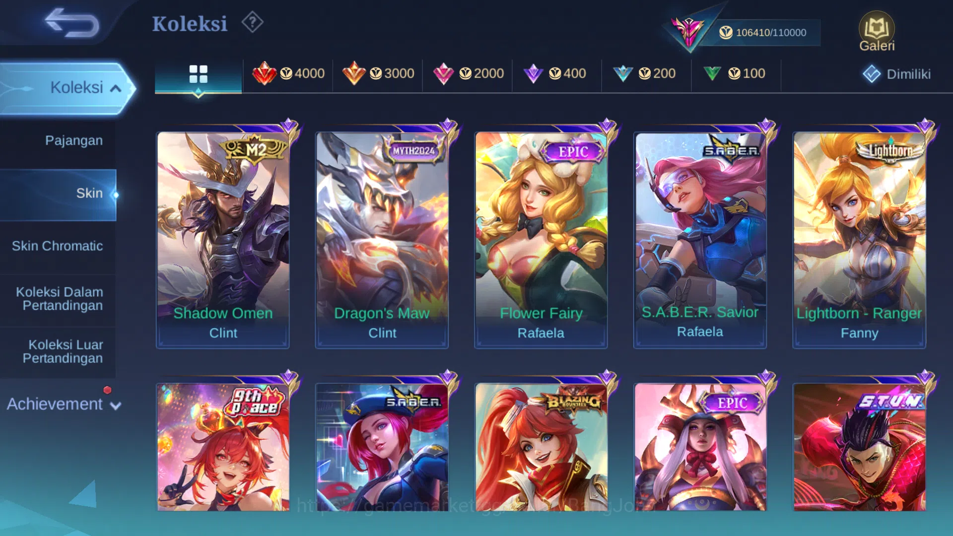 Mobile Legends: Bang Bang Accounts hero 131 | skin 375 | cc benedetta, legend freya,  image 12