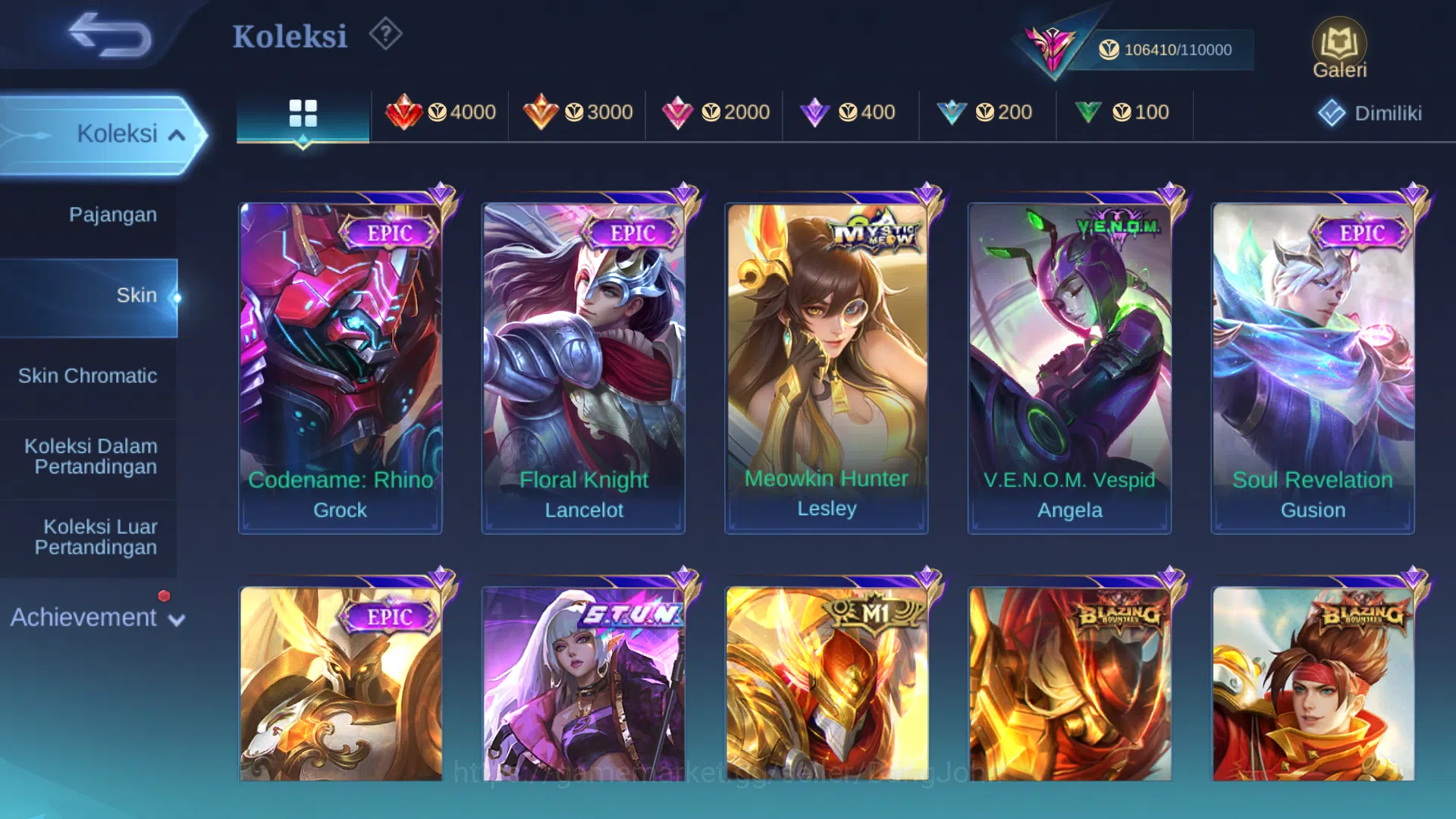 Mobile Legends: Bang Bang Accounts hero 131 | skin 375 | cc benedetta, legend freya,  image 16