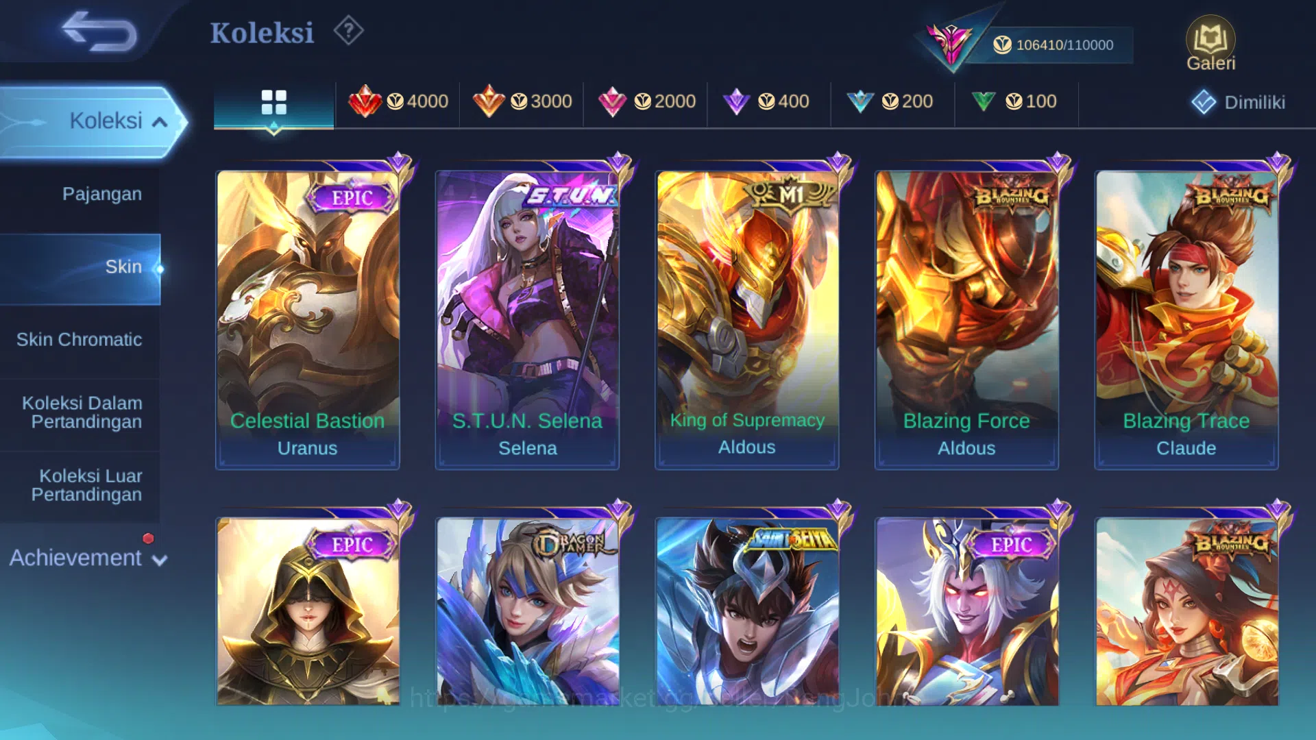 Mobile Legends: Bang Bang Accounts hero 131 | skin 375 | cc benedetta, legend freya,  image 17