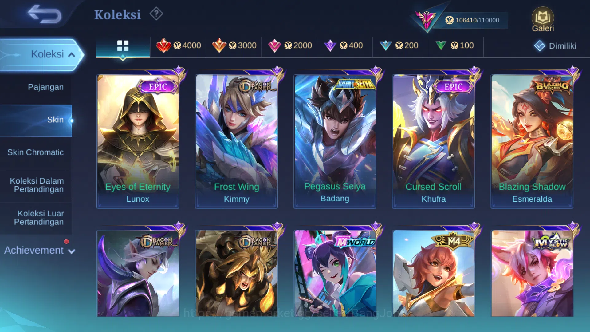 Mobile Legends: Bang Bang Accounts hero 131 | skin 375 | cc benedetta, legend freya,  image 18