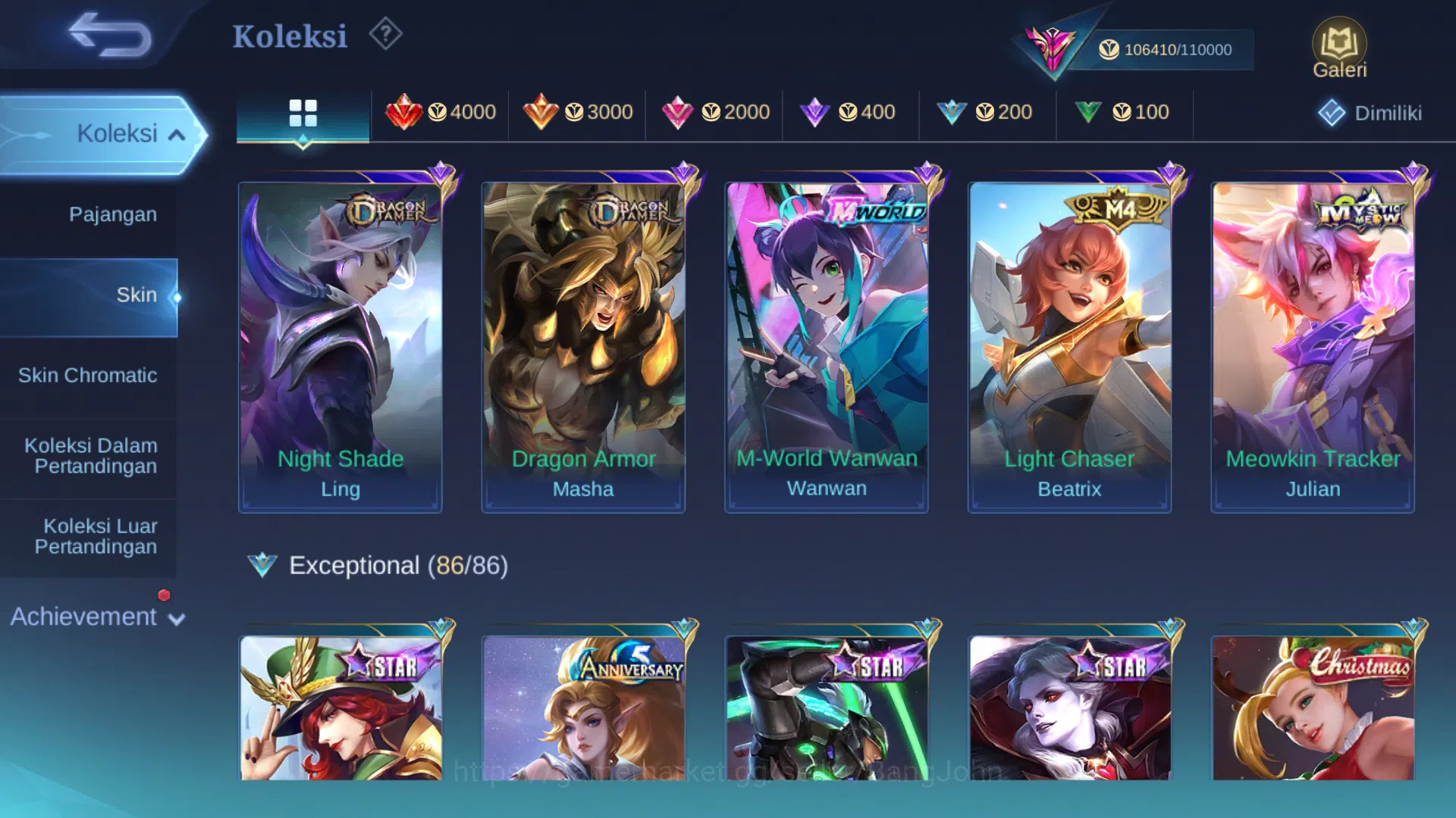 Mobile Legends: Bang Bang Accounts hero 131 | skin 375 | cc benedetta, legend freya,  image 19