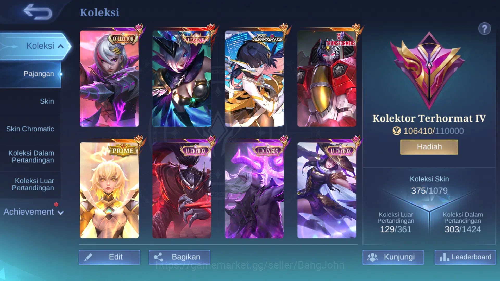Mobile Legends: Bang Bang Accounts hero 131 | skin 375 | cc benedetta, legend freya,  image 6