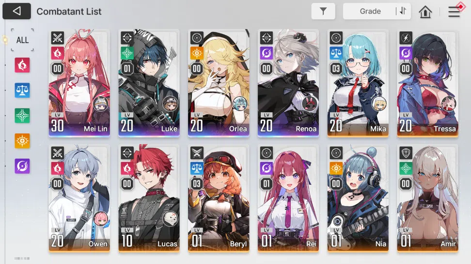 Chaos Zero Nightmare Accounts Global|Lv23|Chapter3|4SSR ( Mei Lin, Orlea, Luke,  image 6