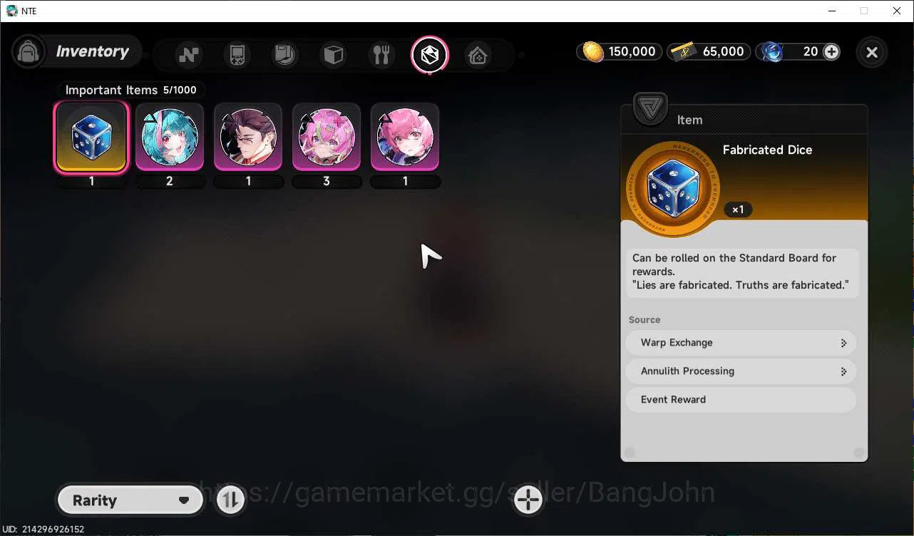 Neverness to Everness Accounts SEA | STARTER FRESH Lvl 3 | Nanaly | Skin Glider U image 4