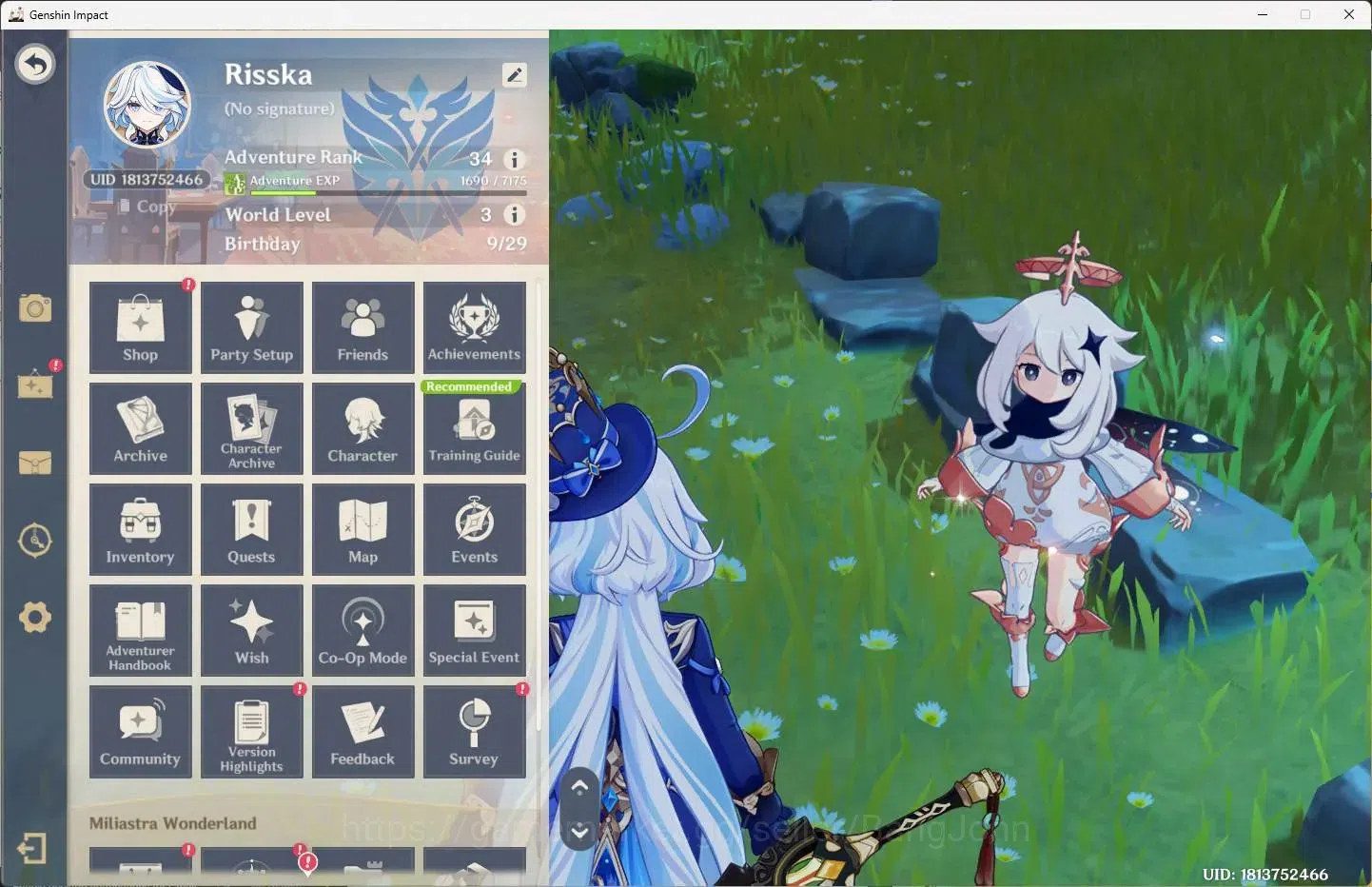 Genshin Impact Accounts ASIA |AR 34|2 Limit|Furina,Neuvillette+2 Charstd|M image 1