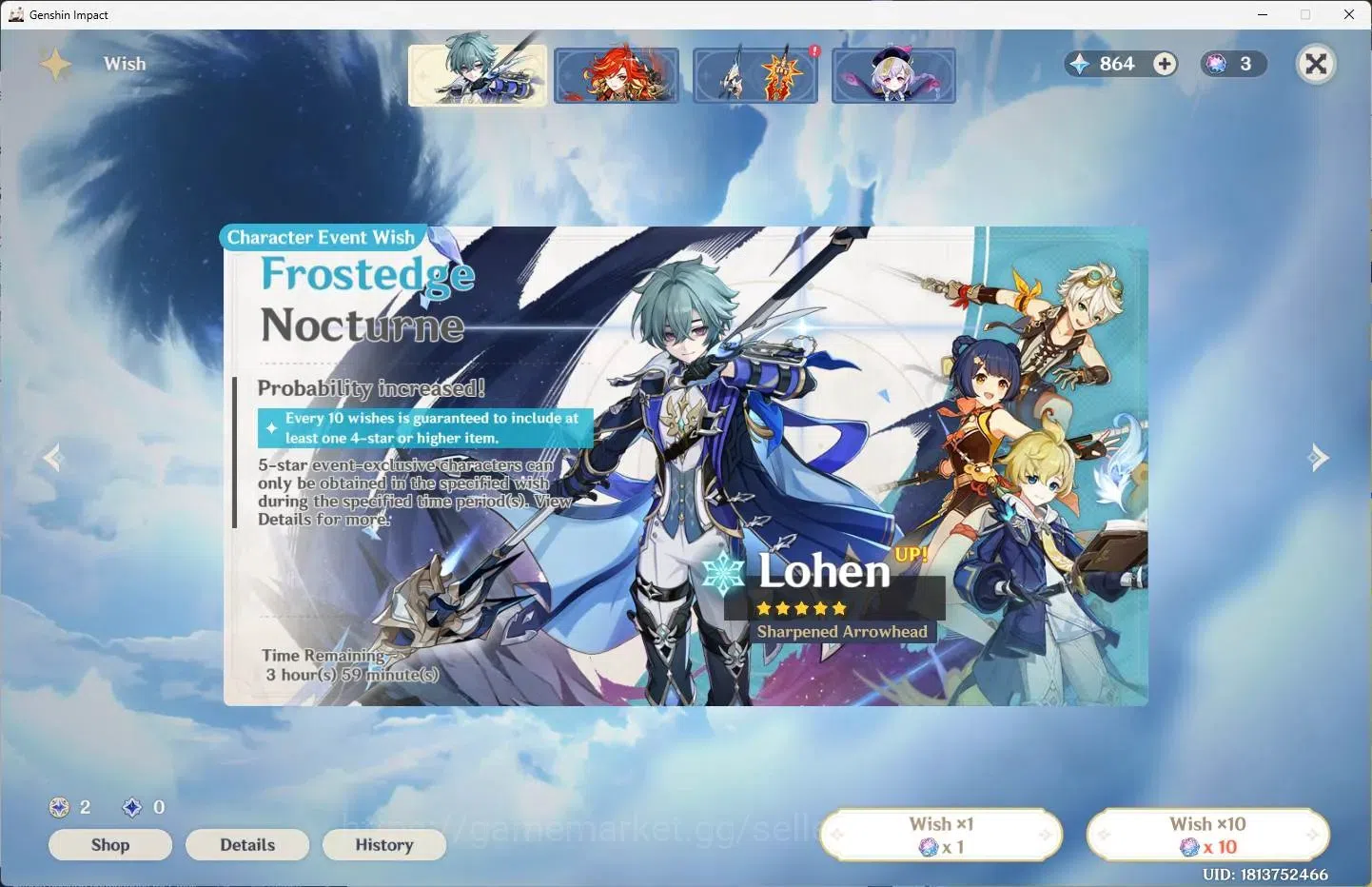 Genshin Impact Accounts ASIA |AR 34|2 Limit|Furina,Neuvillette+2 Charstd|M image 4