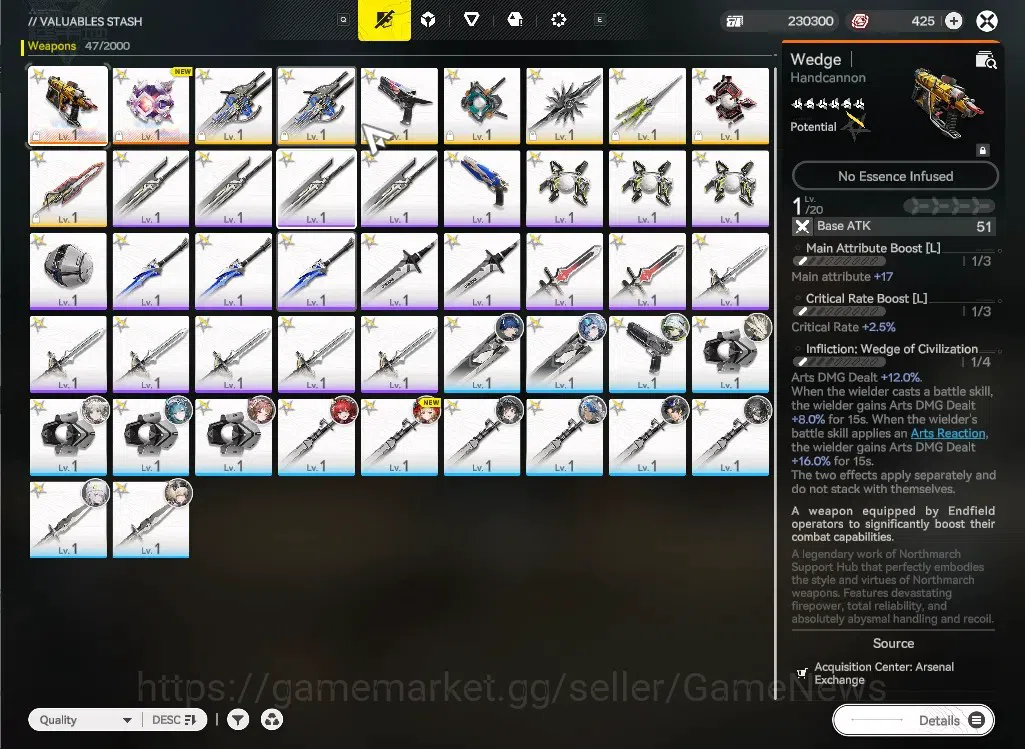 Arknights: Endfield Accounts NA/EU Starter Account | Mi Fu + Weapon Selector | image 6