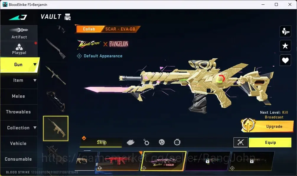 Blood Strike Accounts ASIA |1 ETERNAL:Desert Eagle-Scorpius | 8 COLLAB G image 12