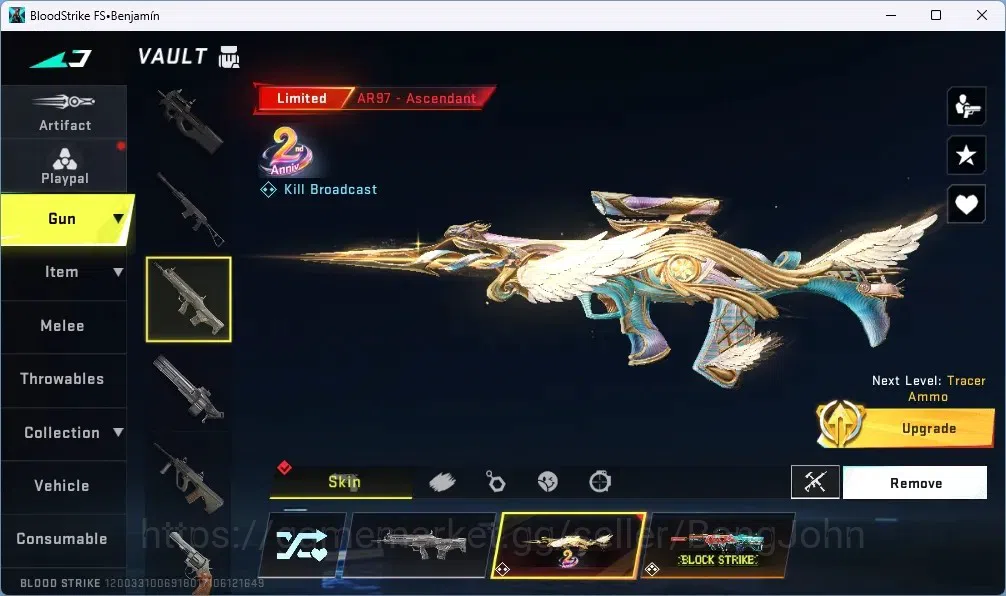 Blood Strike Accounts ASIA |1 ETERNAL:Desert Eagle-Scorpius | 8 COLLAB G image 13