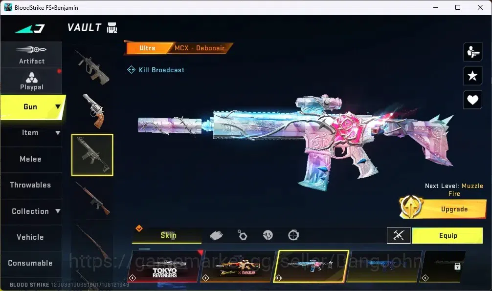 Blood Strike Accounts ASIA |1 ETERNAL:Desert Eagle-Scorpius | 8 COLLAB G image 17