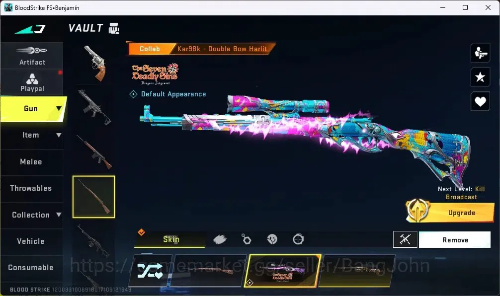 Blood Strike Accounts ASIA |1 ETERNAL:Desert Eagle-Scorpius | 8 COLLAB G image 18