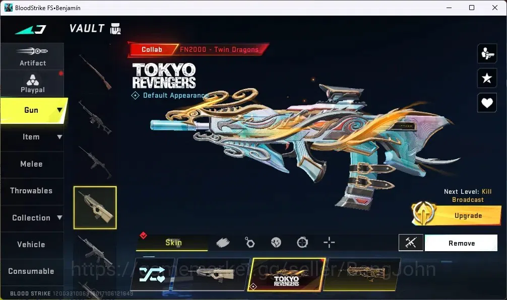 Blood Strike Accounts ASIA |1 ETERNAL:Desert Eagle-Scorpius | 8 COLLAB G image 19