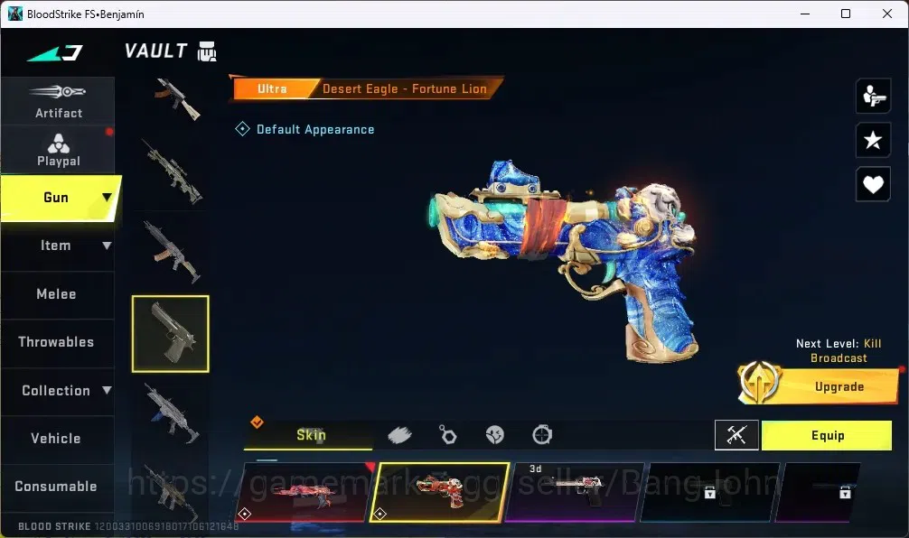 Blood Strike Accounts ASIA |1 ETERNAL:Desert Eagle-Scorpius | 8 COLLAB G image 6