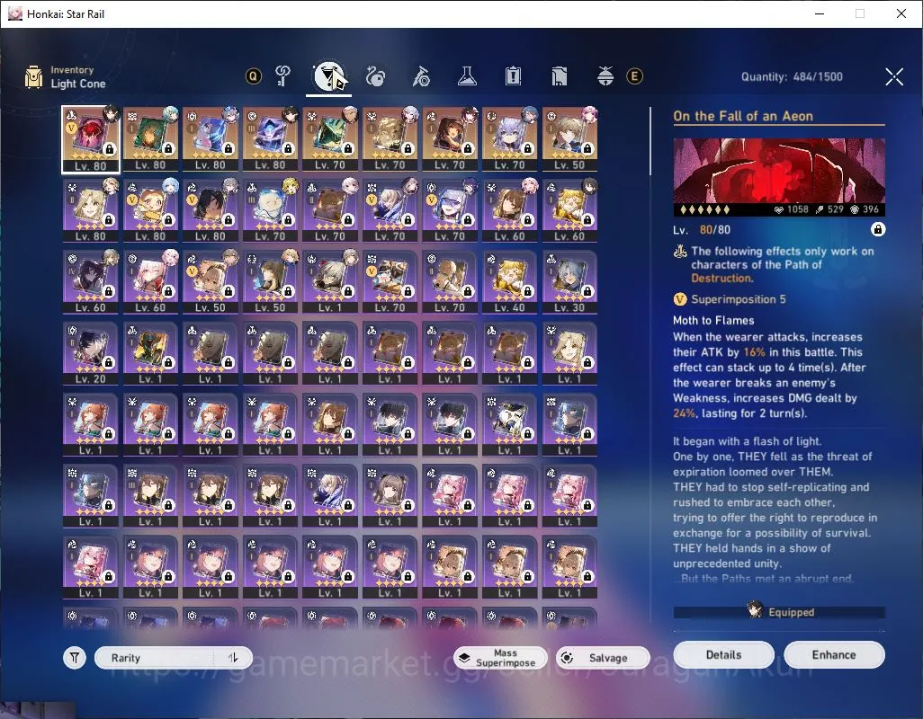 Honkai Star Rail Accounts Mid Game ASIA|TL 70|12 Limited|[Anaxa,Sparkle,Sliver W]+Sign,Cyrene,Cerydra,The 4