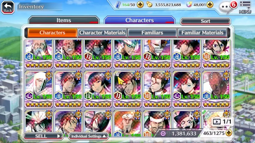 Bleach: Brave Souls Accounts High-End [GLOBAL]48k Orb |Rukia10th,Ichigo9Th,Macy,Noel,Ninny Swimsuit,duo Cresc,Trio 6
