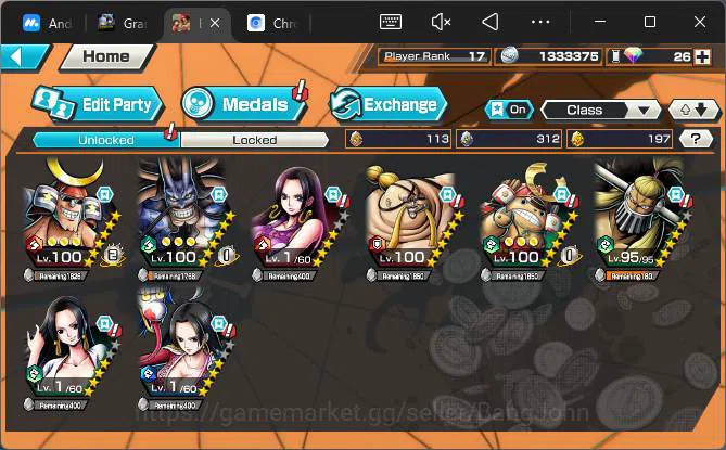 One Piece Bounty Rush Accounts GLOBAL| EX 1| PR 17| Monster Onigashima Kaido |Mor image 6