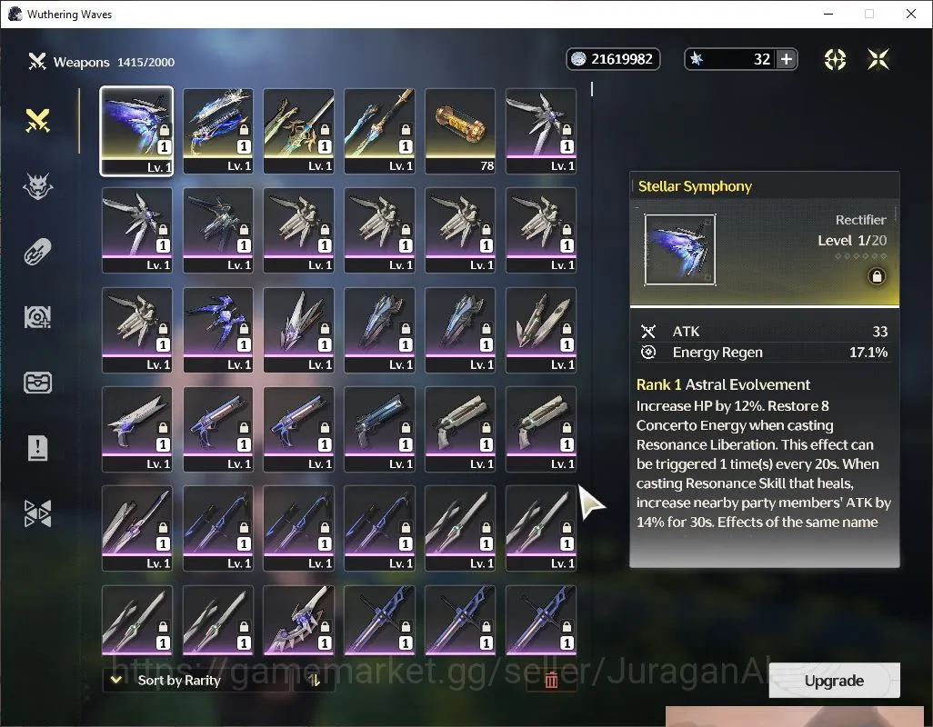 Wuthering Waves Accounts Starter EU| UL 43 |2 Limited | Galbrena+Sign, Shorekeeper+Sign| DB 25 | Log Kuro|Take Email|Check 5