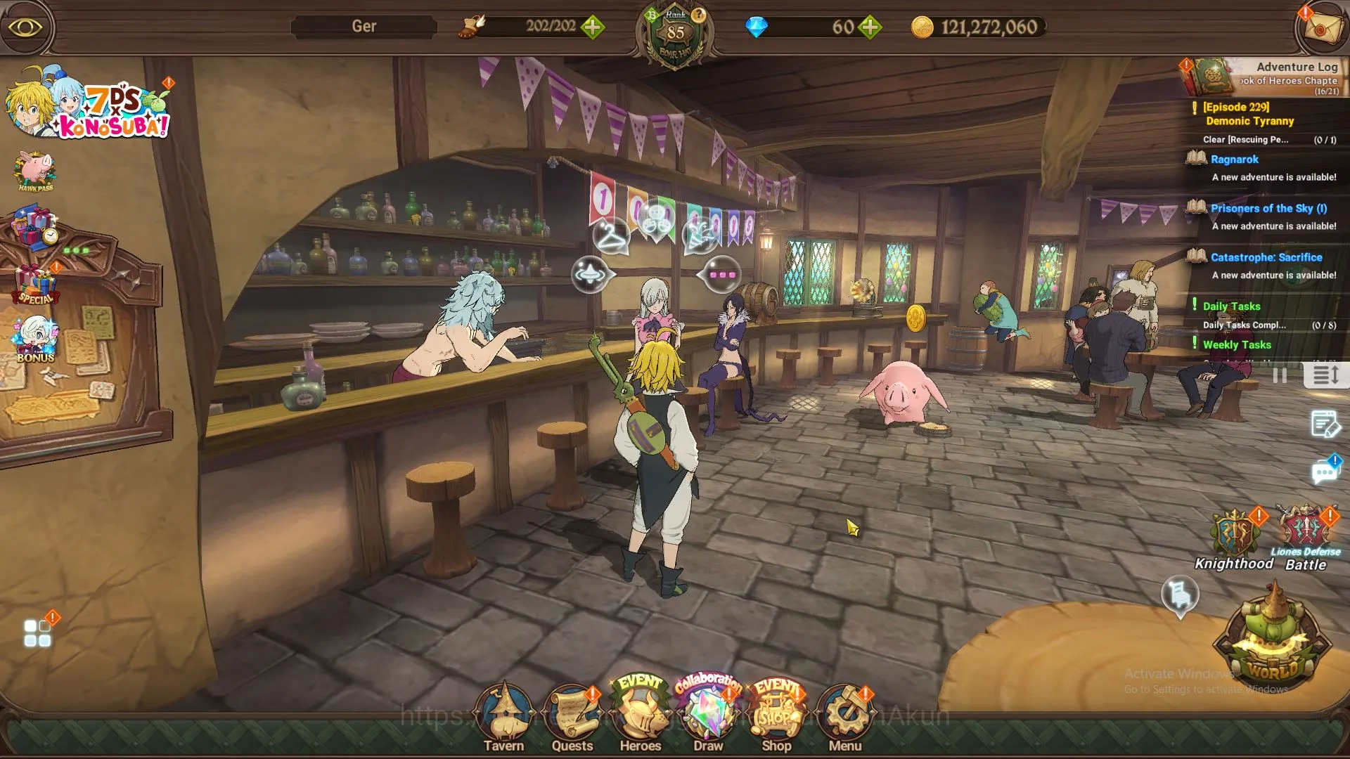 The Seven Deadly Sins: Grand Cross Accounts Midgame Global|3,1M CC, CH 13|2LR + 3UR + Collabs Blessing 3
