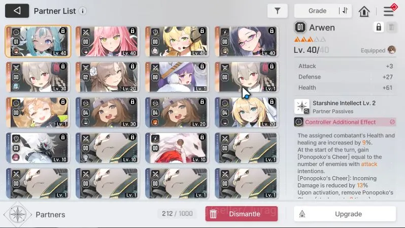 Chaos Zero Nightmare Accounts Global Lv34|MidGame|5 SSR(Luke,Rin,Vero,Renoa,Yuki) 10 SR(BerylM2,CassiusM2) 9 SR Partner 5