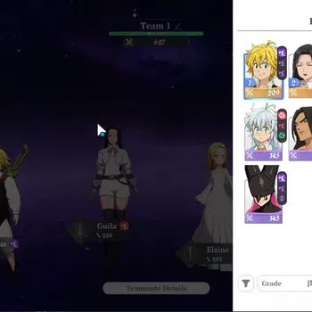 The Seven Deadly Sins: Origin Accounts [EU] Fresh Starter Lv 2 | 3 SSR | Meliodas, Guila, Elaine & 6 SR | Act 1 Story | Log